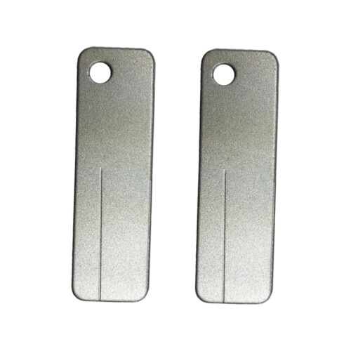 Diamond Silver Rectangular Grinding Stone 2 Pieces x 2