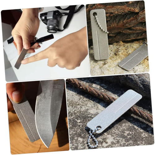 Diamond Silver Rectangular Grinding Stone 2 Pieces x 2 1