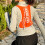 Hydration Backpack  Water Backpack  Running Vest  5L  Moisture Wicking  Reflective Orange 4