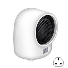 Efficient 500W Small Portable Heater for Indoor Use-White UK