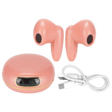 Trådlösa hörlurar för tydliga samtal, brusreducerande hörlurar med ergonomisk design, Bluetooth 5.0 för sömlös anslutning, stöd för