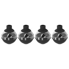 Molde de silicona para bolas de hielo de 4 piezas, diámetro de 6 cm para cócteles y bebidas