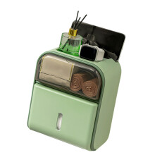 Wall Mounted Tissue Storage Dispenser for Home Restaurant-Green