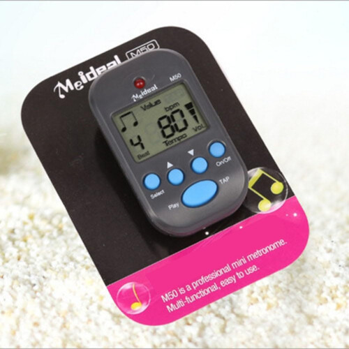 M50 Digital Metronome Compact and Rhythm Device for String Instruments Musicians Including Guitarists (Black) 2