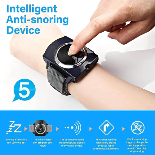 AntiSnoring Wristband, Intelligent Snoring Stopper, Automatic ShutOff, Adjustable Intensity 2