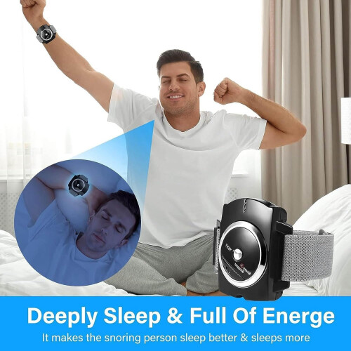AntiSnoring Wristband, Intelligent Snoring Stopper, Automatic ShutOff, Adjustable Intensity 1