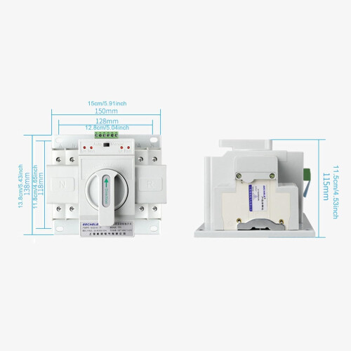 Locking selector switch, dual power supply, waterproof base box 1