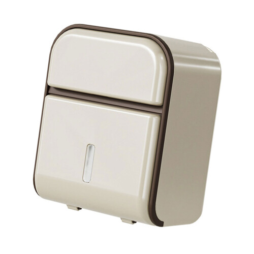 Practical Wall Tissue Box with Unique Opening for-Cream White