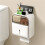 Practical Wall Tissue Box with Unique Opening for-Cream White 3