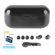 Auriculares inalámbricos verdaderos, Bluetooth 5.4 con reducción de ruido ambiental ENC, resistentes al agua IPX7 para aventuras al aire libre,