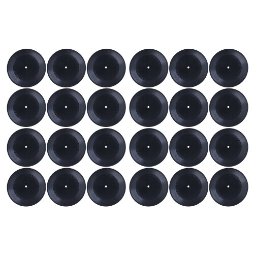 Unique 7Inch Plastic Discs Record Decors Wall Art-24 Pieces