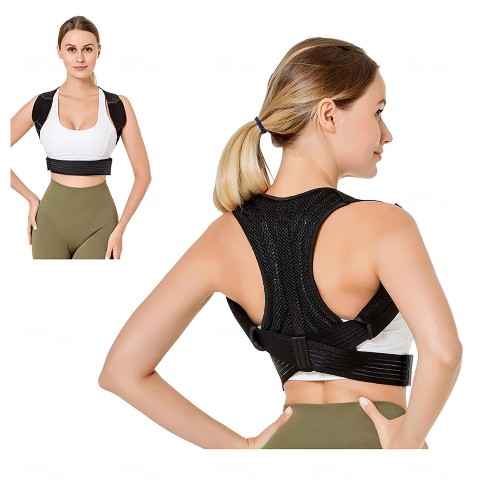 Posture Corrector Shoulder Strap, Breathable Posture Trainer, Lightweight Adjustable Back Support Belt