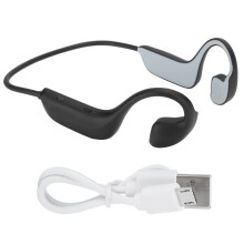 Trådlöst Bluetooth-headset med öppen öra, benledningsteknik för ökad säkerhet, magnetisk laddning för enkel laddning, enastående ljudkvalitet