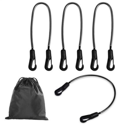 Horse blanket leg strap replacement  Adjustable elastic tail strap with double clips