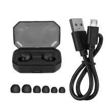 Bluetooth 5.2 Stereo-Ohrhörer mit Touch-Steuerung, wasserdicht, schweißresistent, mit Geräuschunterdrückung, kabellos, für Sport und Reisen