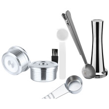 Stainless Steel Refillable Capsuled Reusable Coffee-7 piece set