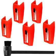 Record Player Needle Styluses Needle Cleaning Tool Record-Red