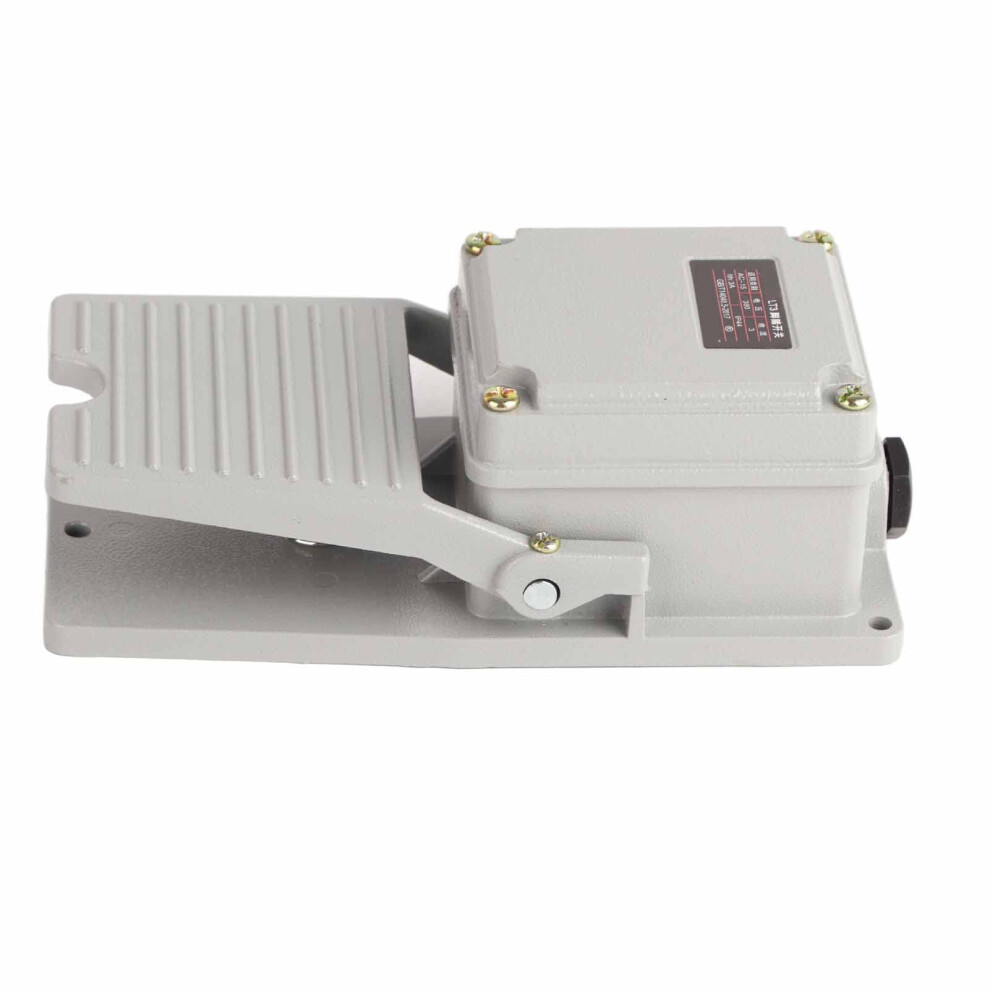 Foot Switch Non Slip Aluminium Shell Momentary Pedal Silver Contact Lt3 9365049426695