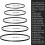 5Pcs Turntable Drive Belt Multifuntional Rubber Replacement Belt 2