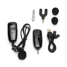 Bärbart trådlöst mikrofonheadset med anti-jamming och ingen fördröjning för scenartister, yogainstruktörer, utomhuslive