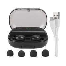 Écouteurs sans fil Bluetooth 5.3, étanches IPX5, son stéréo haute fidélité, boîtier de charge sans fil, légers, microphone intégré,