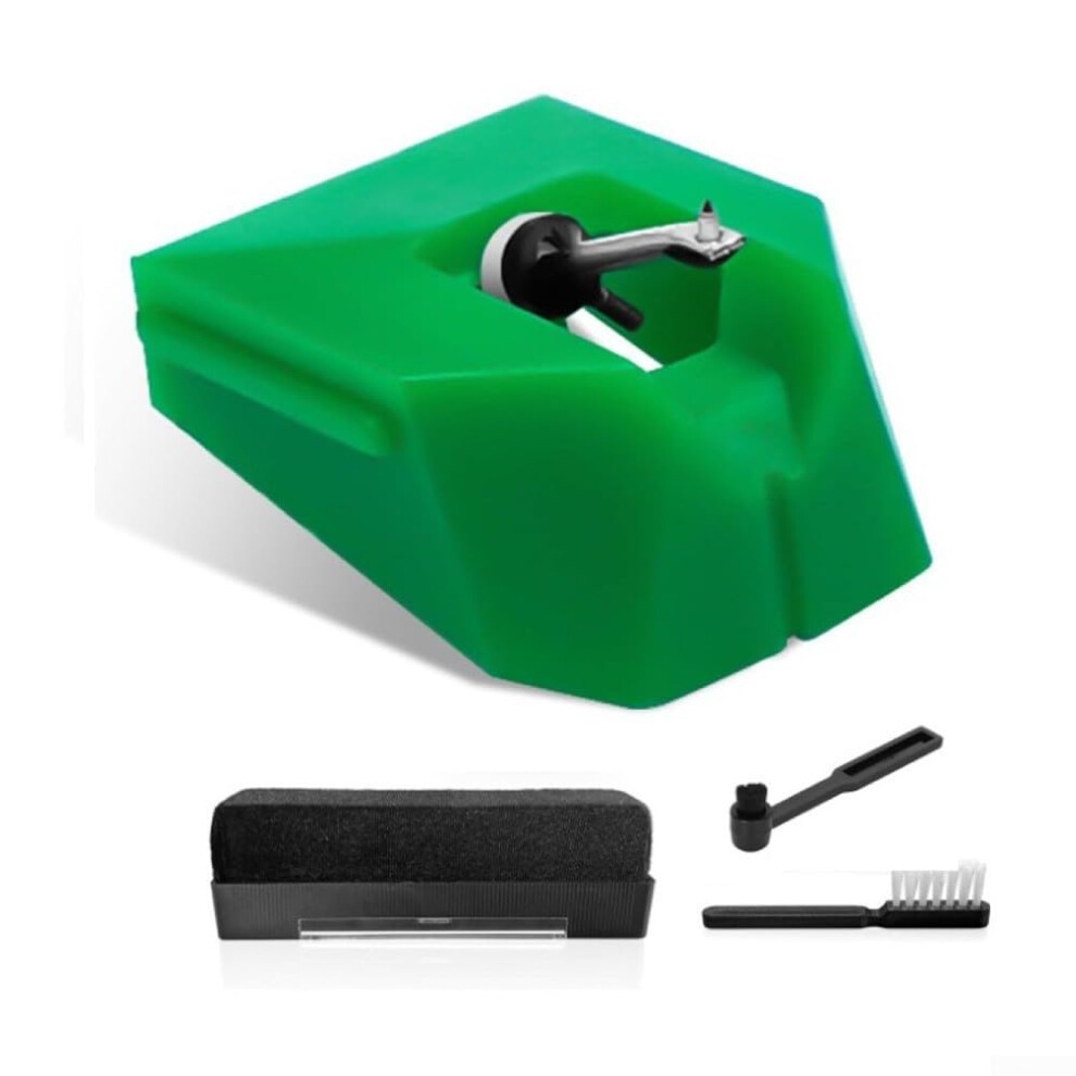 Replacement Stylus For Audio Technica At Vmn95e With Record Cleaning Brush Accessory 9365049424943