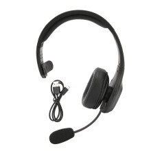 Bluetooth 5.0 Gaming-Headset mit drehbarem Mikrofon, Geräuschunterdrückung, Sprachsteuerungsfunktion für Büro und Callcenter, einfache Anpassung