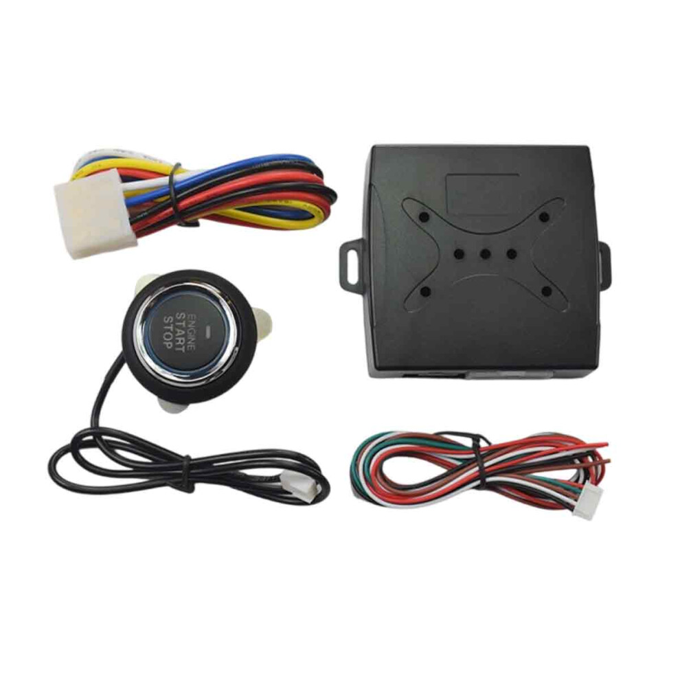 Keyless Go Push Button, Engine Start Stop Button Kit Featuring Immobilizer Lock & Universal Compatibility, Push To Start Ignition Kit 4 12V 9139052756496
