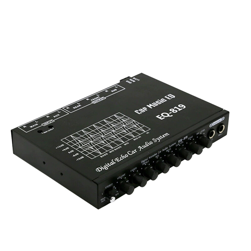 Parametric Equalizer 4 High Performance Car Audio Systems, Car Audio Equalizer W/ Adjustable Subwoofer Level & 6 Channel Rca Output 9139052755963