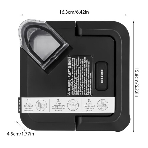Locking Cover Locking Lid ABS Texture Blender Cup Lid Pitcher 1
