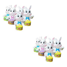 Rabbit WindUp Toy with Clock Movement, Animal Toy Play Set