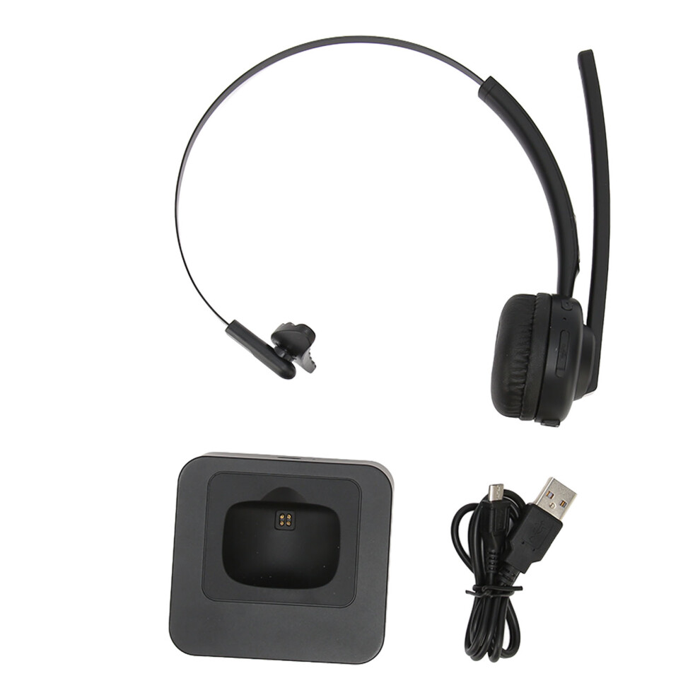 On Ear Earphones Wireless Headset With Microphone Bluetooth Headset Noise Cancelling Sound Office Earpiece Over The Head Headset Rotating Microphone L 9416038578281