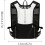 Hydration Vest Pack, Lightweight, Adjustable for Hiking, Running Black White 4
