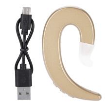 Cuffie Bluetooth 5.0 impermeabili e resistenti al sudore con gancio auricolare, senza fili, a conduzione ossea, dal design ergonomico e indolore,