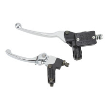 Verstellbarer Lenker mit Bremshebel aus Aluminium und klappbarer Kupplung. Kompatibel mit Motocross-Motorrädern, geeignet für chinesische Dirtbikes