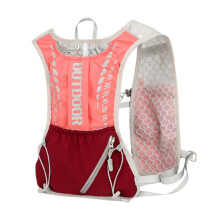 Vest – Running Vest Chest Phone Holder Hydration Vests with Pockets Adjustable Sports Supplies for Outdoor Hiking, Trail Training, Jogging Pink