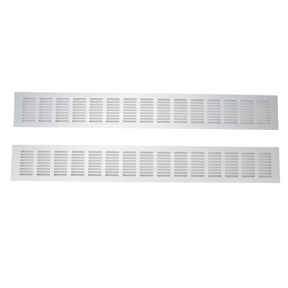 Air Vent Cover 4 Cabinet Ventilation, Ventilation Grilles Aluminum Alloy Rectangle Louvered Grill Covers W/ Durable Construction & Corrosion 9139052763784