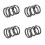 4 pieces compression spring, length 30mm, diameter 2.5mm, outer diameter 28mm. 1