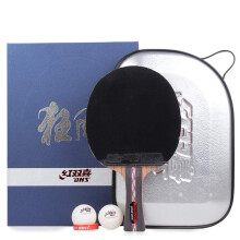 Offensive Table Tennis Bat, Competition Table Tennis Bat with Case, 5 Layers of Pure Wood, 7 Stars, Long Handle, 7 Stars, Long Handle