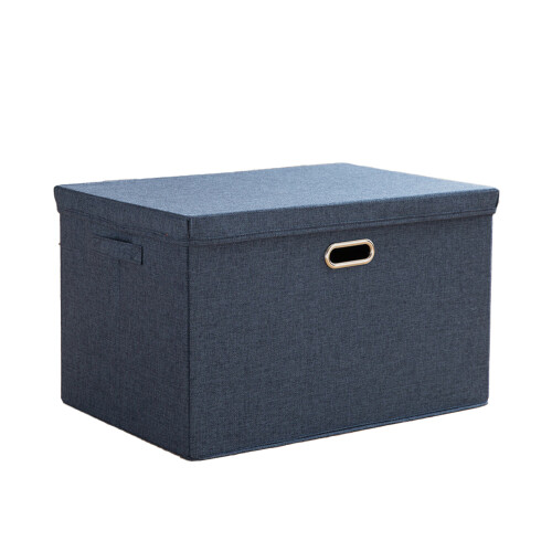 Decorative Foldable Baskets, Washable Design For Home Organizer Container, Storage Bin With Lid And PP Plastic Board Reinforcement