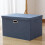 Decorative Foldable Baskets, Washable Design For Home Organizer Container, Storage Bin With Lid And PP Plastic Board Reinforcement 5