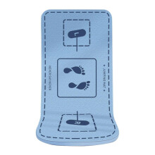 Large nonslip spring rope mat for fitness, jump rope, yoga (Blue, 135x90cm)