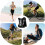 Hydration Backpack, Hiking Water Backpack, 5L Cycling Bag, Running Vest, Black 3
