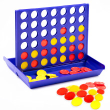 Four in a Row, Children's Board Game, 4 in a Row Vertical Board Game, Strategy Game for 2 Players, Educational Toy Gifts for Children (Large) Medium