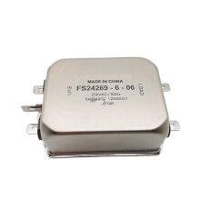 Singlephase network filter FS24269606 220 V 6 A antinoise and antiinterference FS24269606 6A