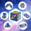 Infinity Star Magic Cube, Puzzle Magic Cube, Star Clear Sky Rubik's Cube, Gifts 4