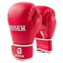 Boxing Gloves Pads, Leather Black Gloves for Sparring, Kickboxing, Fighting (10oz)
