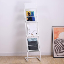 Magazine rack for home, 3tier magazine rack, steel brochure storage shelf, suitable for office/lobby/exhibition