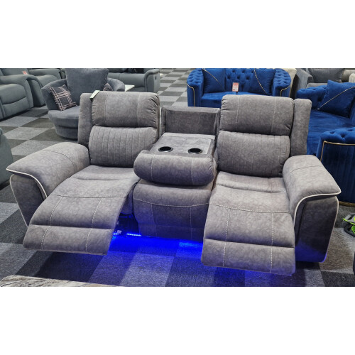 Hannah 3 + 2 Grey Electrical Recliner Sofa Set 2