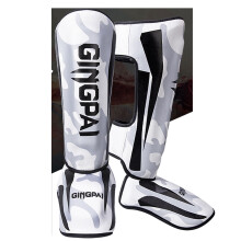 Shin Pads for Muay Thai, Kickboxing, TearResistant Leather, MMA Leg Instep Protective Pads